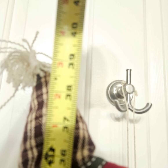 Fabric Handmade Christmas Advent Calendar 38" X 17" - Picture 6 of 7